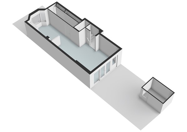 Floorplan - Bakhuis Roozenboomstraat 22, 2313 RD Leiden